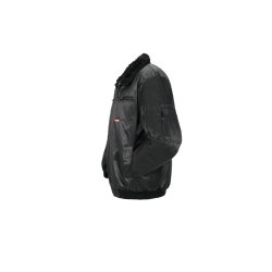 0334 Gletscher Pilot Jakke Sort - Med tryk