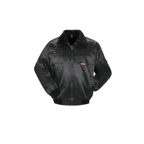 0334 Gletscher Pilot Jakke Sort