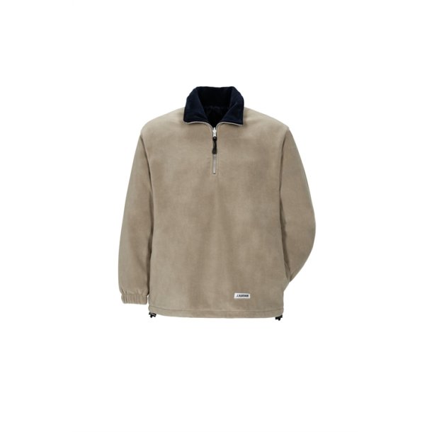 0351 Relax Fleece Trøje Camel/marine