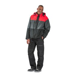 3755 Aviator jakke rd/gr/sort