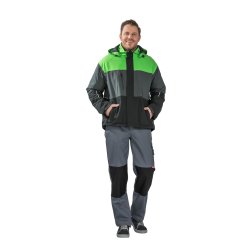 3756 Aviator jakke grn/gr/sort