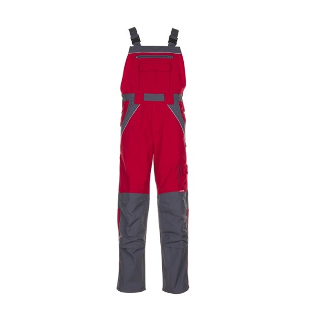 2527 Plaline overalls, rød/skiffer