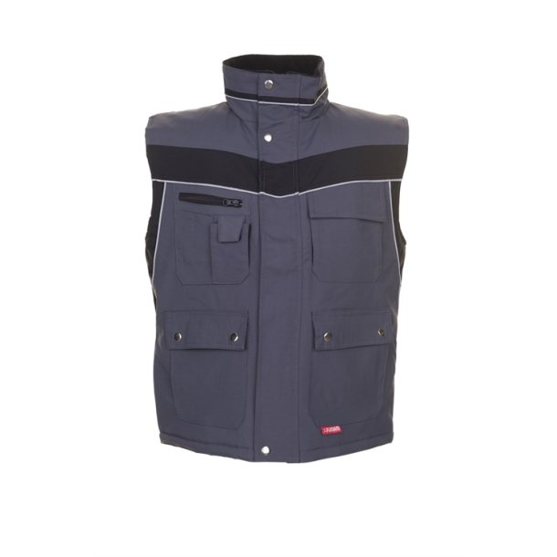 2586 Plaline vinter vest,skiffer/sort
