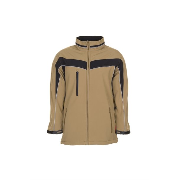 2704 Softshell jakke,sand/sort