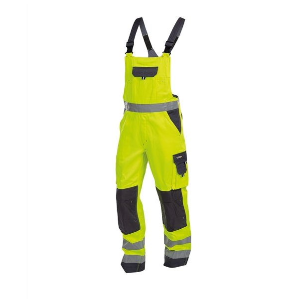Dassy Toulouse high visibility overalls med knlommer, gul