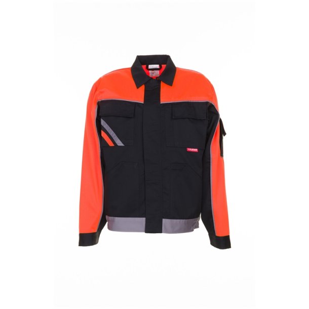 Visline V1 Arbejdsjakke sort / orange / zink