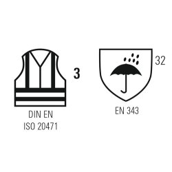 2062 High Visible Regnjakke Uni